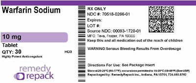 Warfarin Sodium 10mg 70518 0266 01